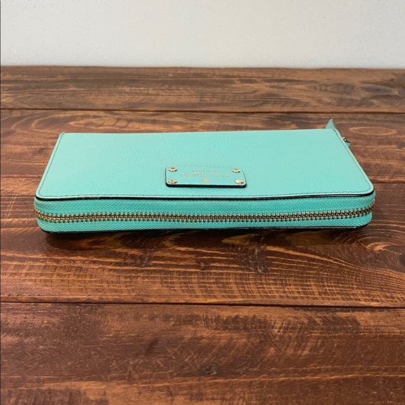 Kate Spade Aqua Leather Wallet - Picture 8 of 16
